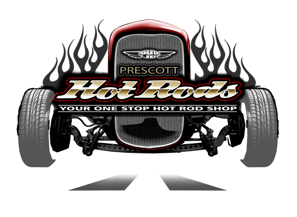 Prescott Hot Rods car logo.
